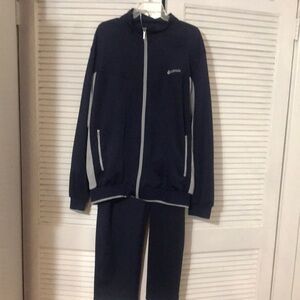 Navy Tracksuit with White Detailing